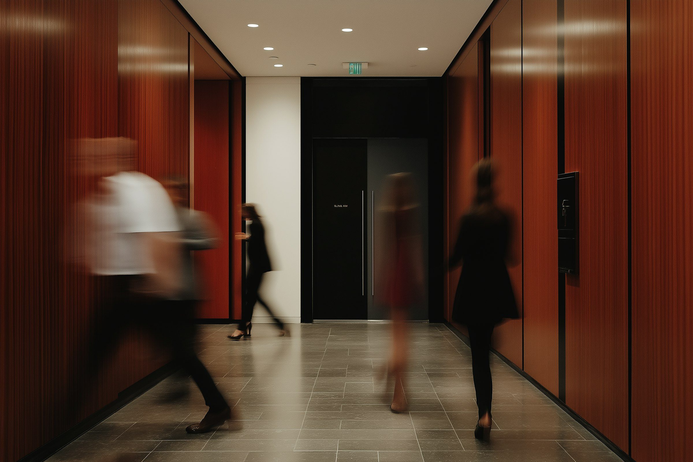 Modern Office Hallway